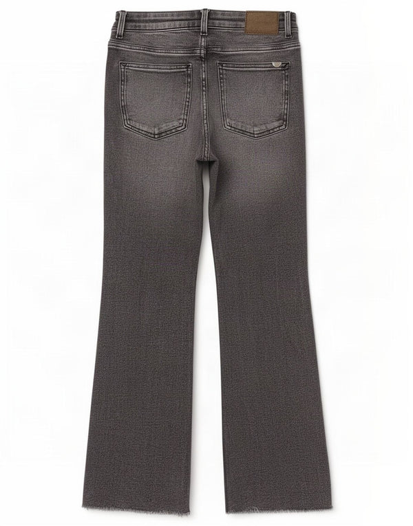 Calça jeans feminina Zara Bootcut EU 38 pequena W28 L26 cinza