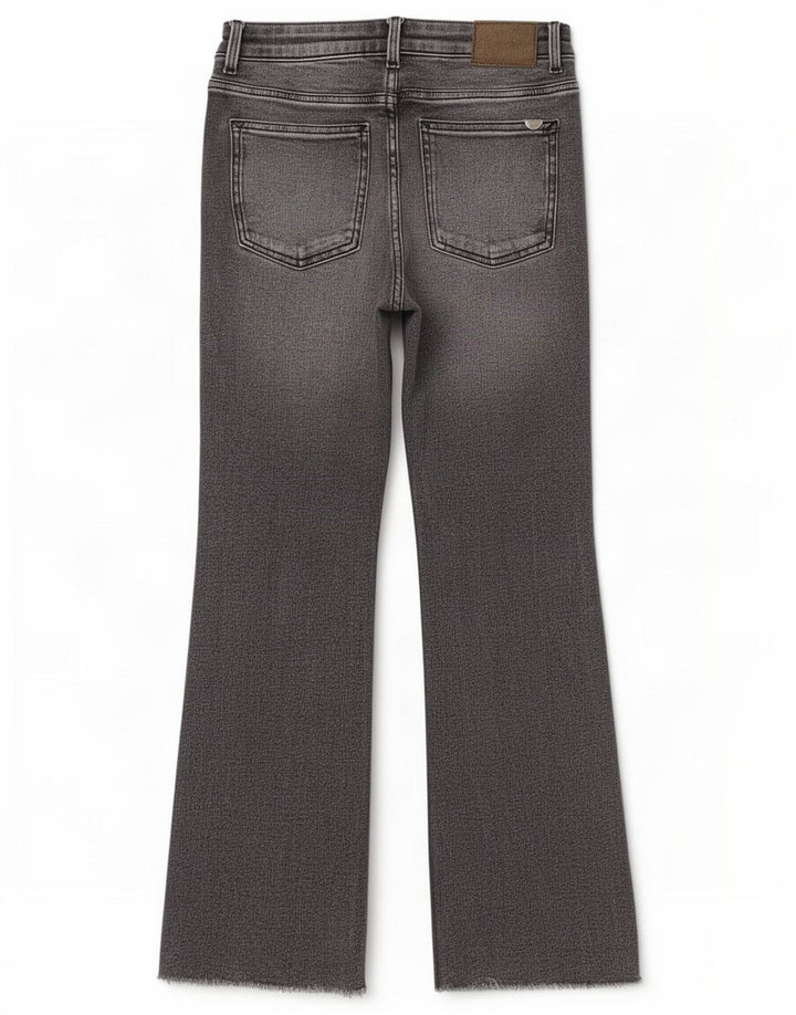 Calça jeans feminina Zara Bootcut EU 38 pequena W28 L26 cinza