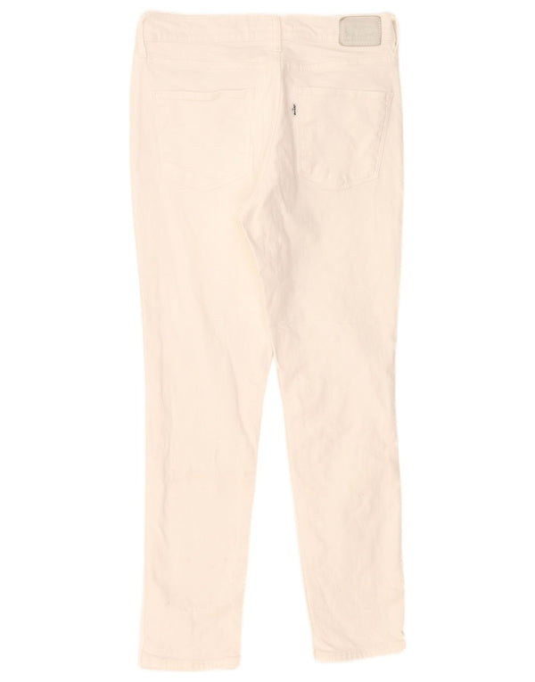 Levi's Womens 311 Shaping Skinny Jeans W29 L28 White Cotton