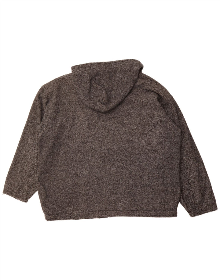 Jaqueta masculina de lã com capuz CHAMPION UK 42 XL poliéster listrado cinza