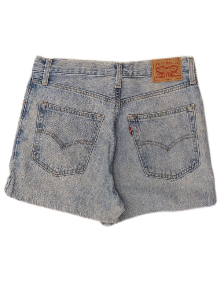 Shorts jeans baggy feminino LEVI'S W27 pequeno algodão azul
