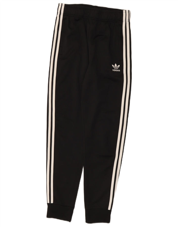 Adidas meninos calças de treino joggers 13-14 anos preto poliéster