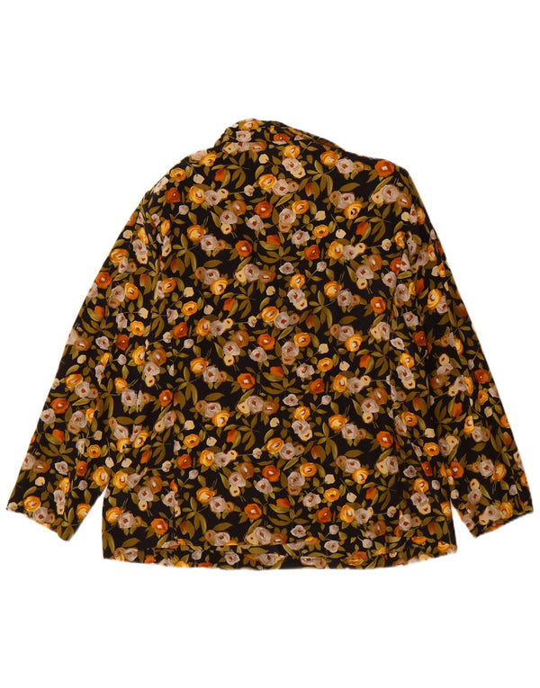 Blusa feminina de manga comprida Persona tamanho superior 29 XL multicolorido floral