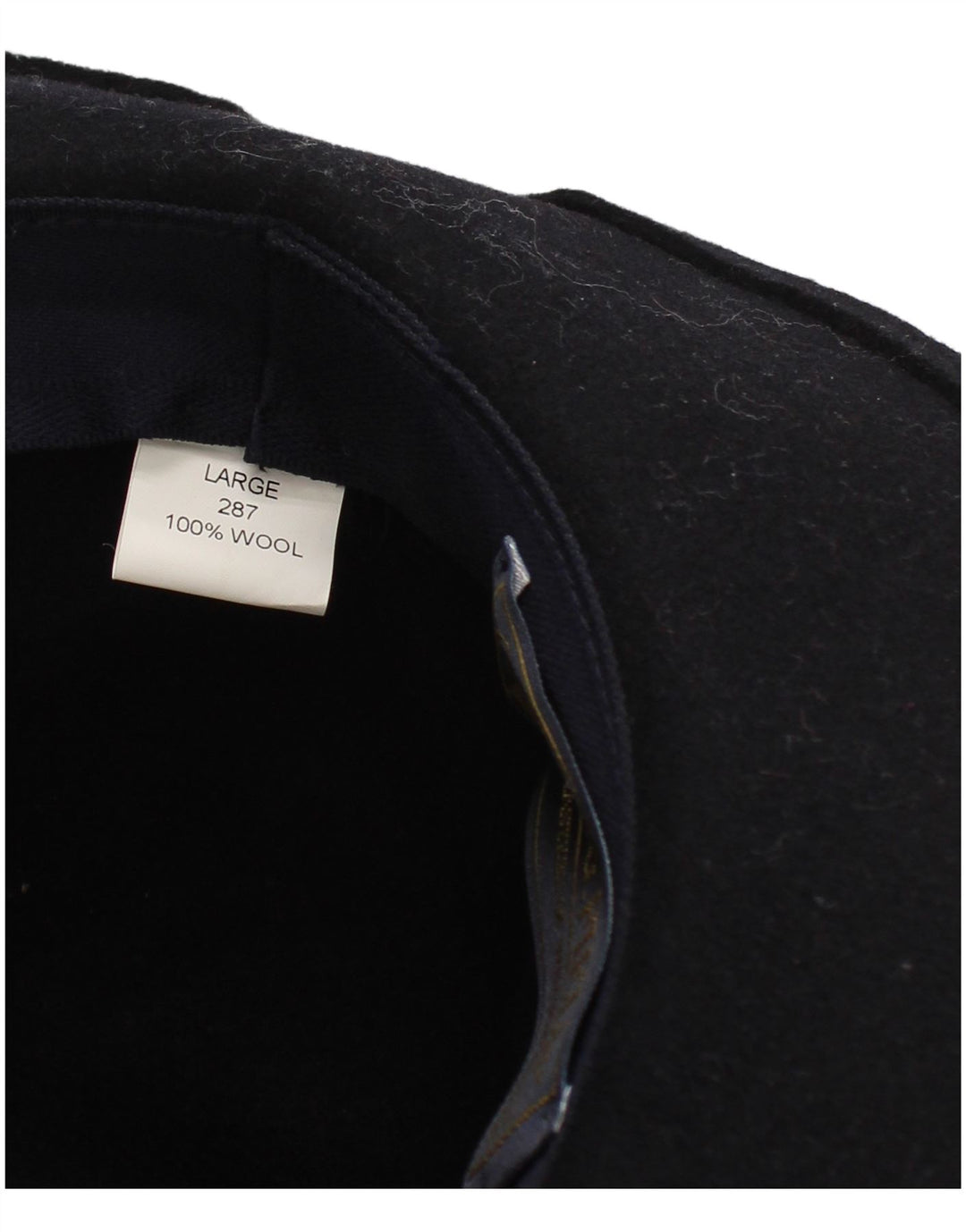 Chapéu Fedora masculino P.G.Field grande lã azul marinho