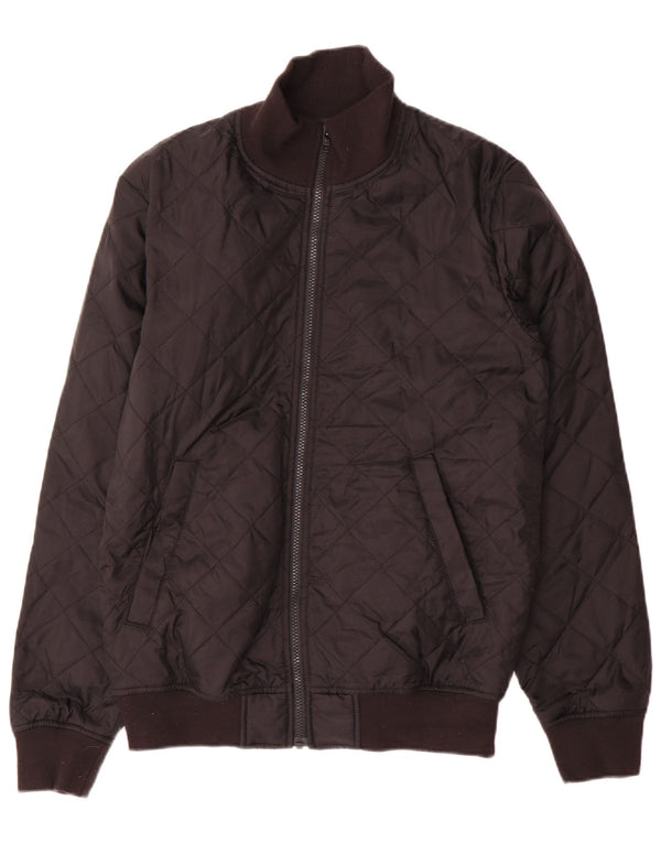Jaqueta acolchoada masculina French Connection poliéster preto médio Reino Unido 38