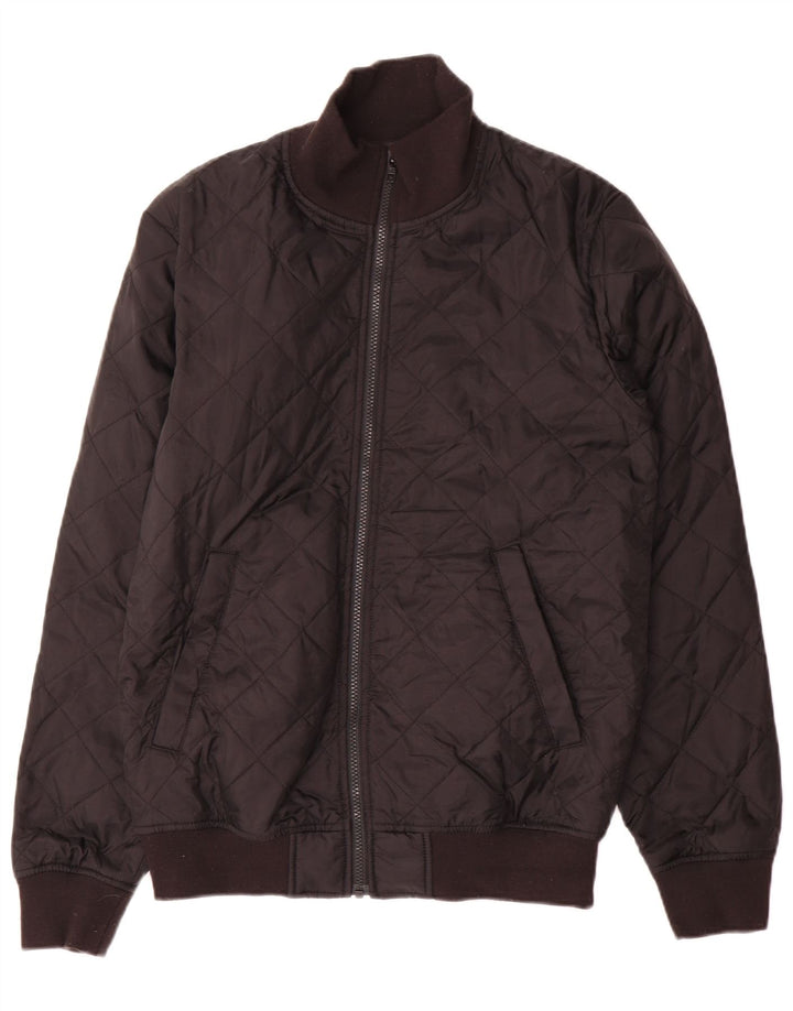 Jaqueta acolchoada masculina French Connection poliéster preto médio Reino Unido 38