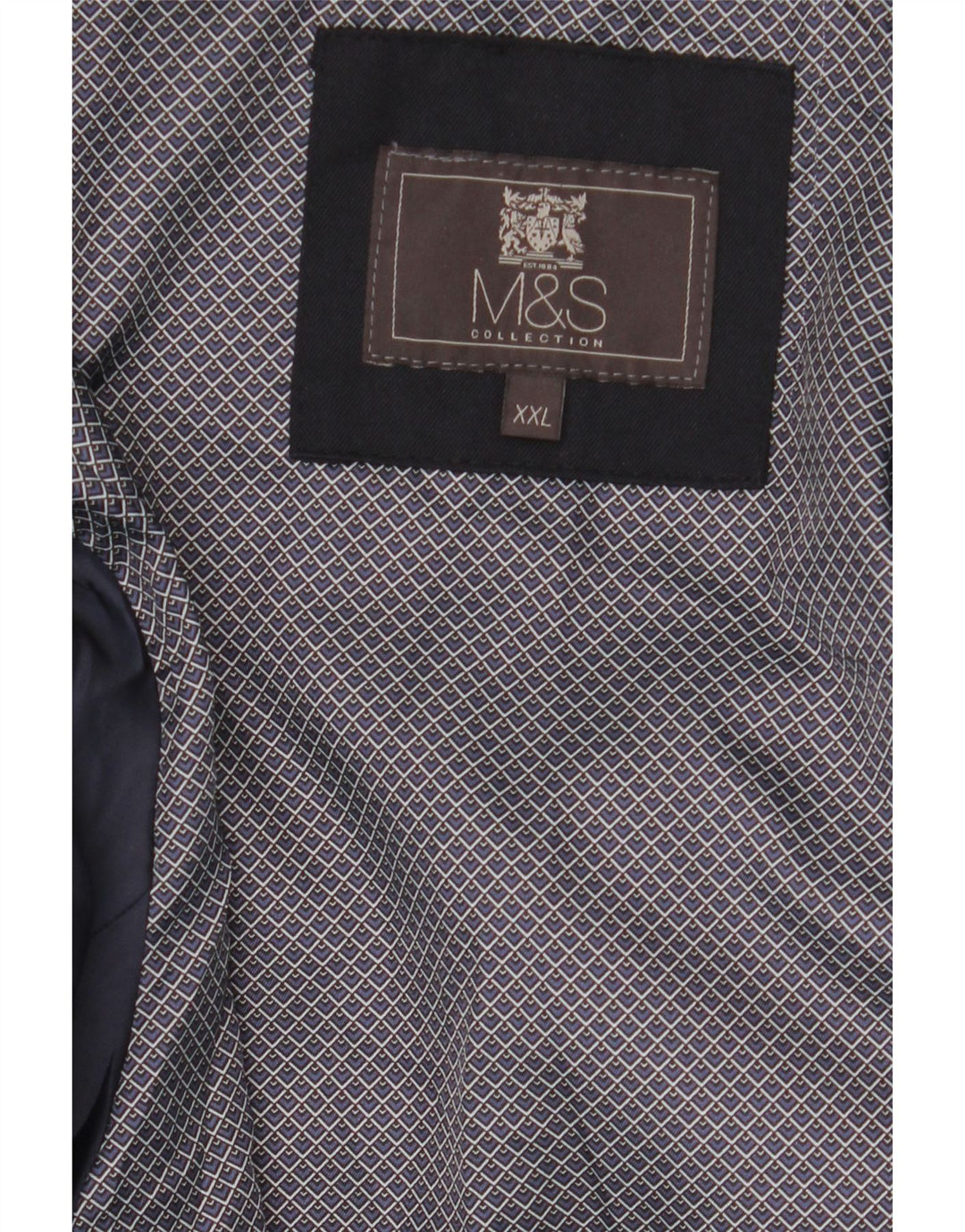 Jaqueta bomber masculina Marks & Spencer Reino Unido 44 2XL azul marinho