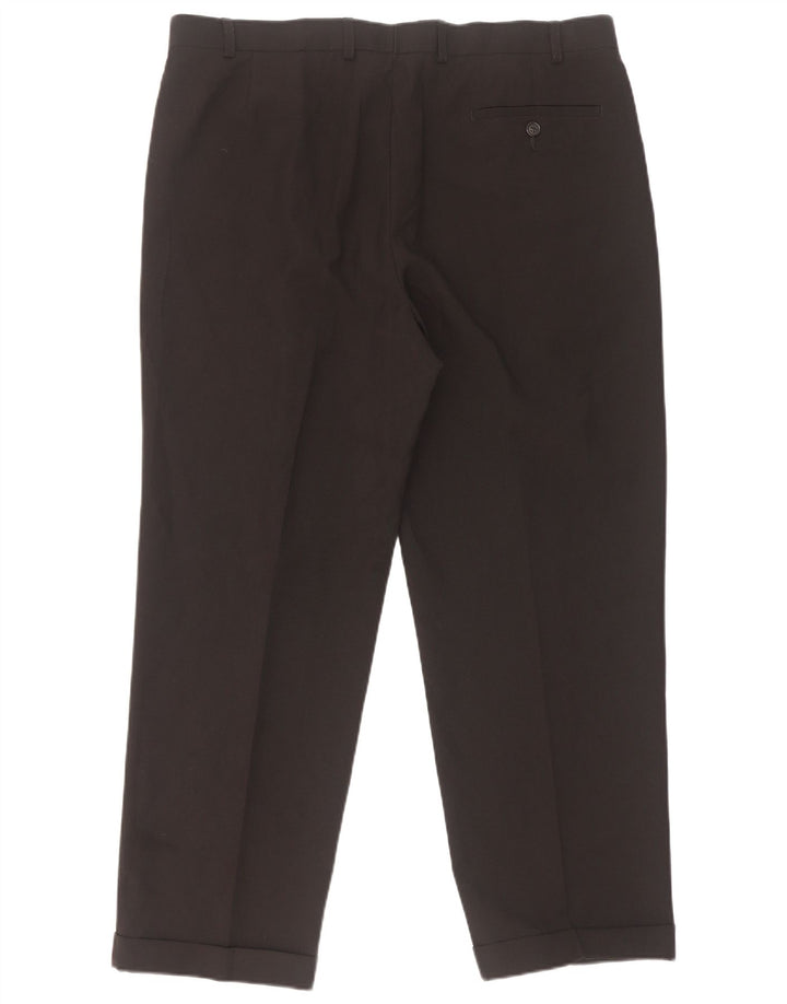 Calça masculina Marks & Spencer com pegged suit W38 L29 poliéster preto