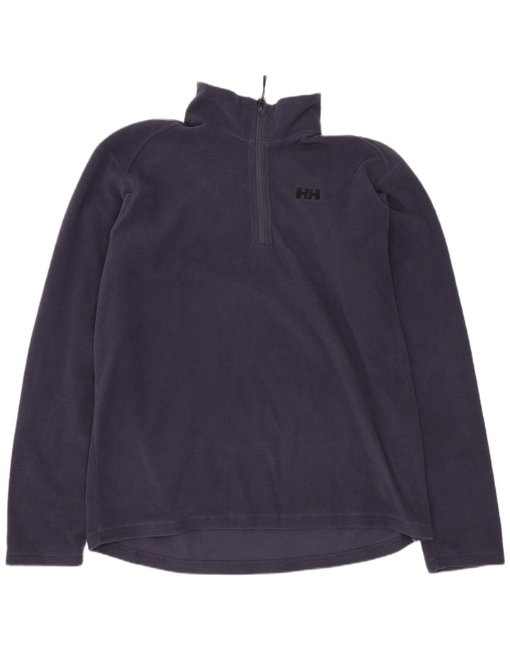 HELLY HANSEN Suéter masculino de lã com zíper e gola XL azul marinho poliéster