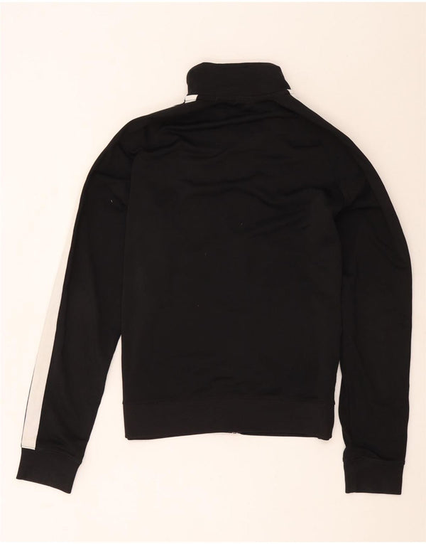 Nike Womens Tracksuit Top Jacket UK 14 Medium Black Colourblock Poliéster