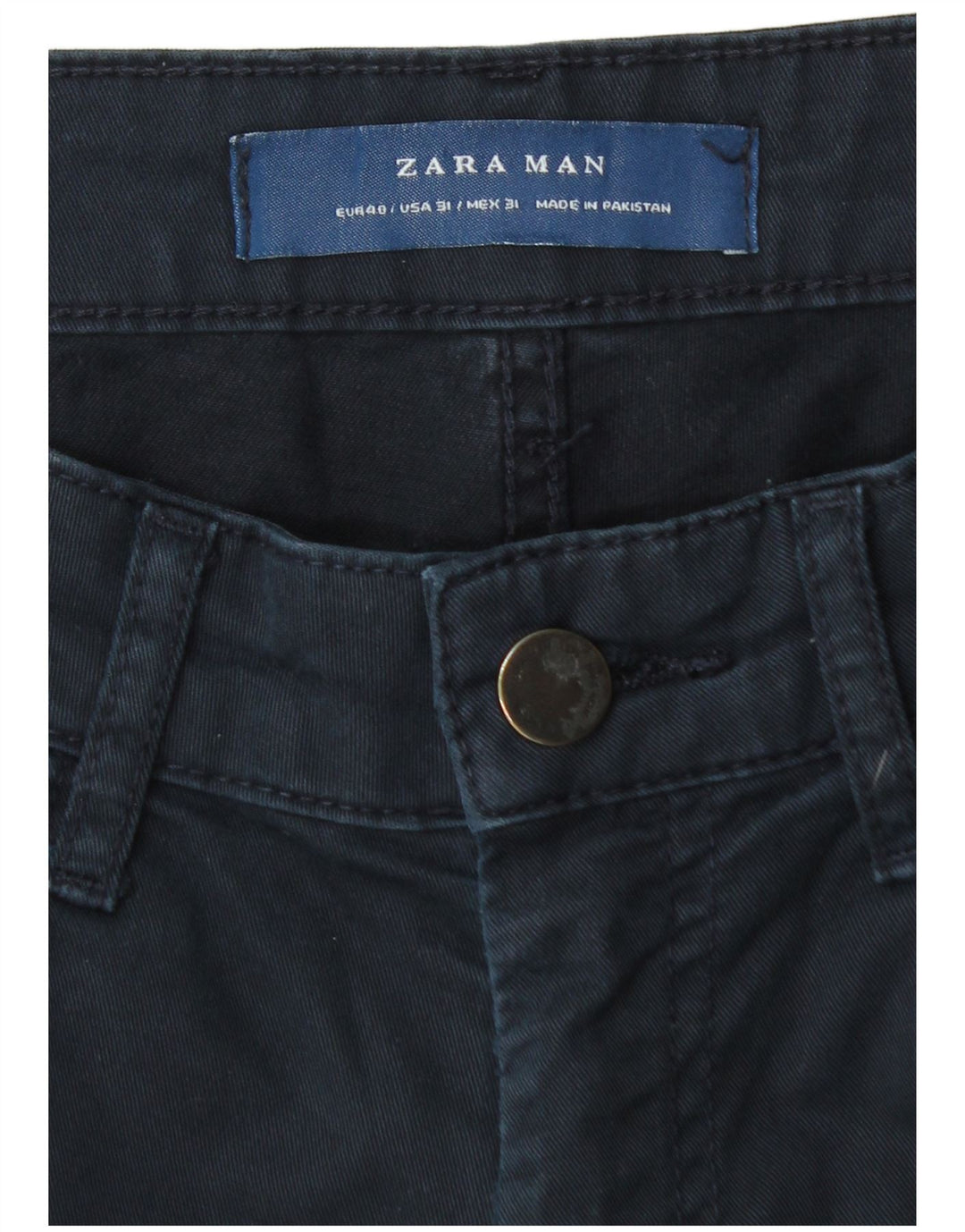 Zara Mens Slim Jeans EU 40 Médio W31 L29 Azul Marinho