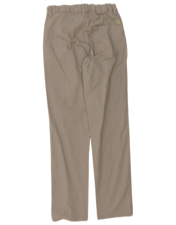 Calças chino retas Benetton Boys 9-10 anos grandes algodão cinza