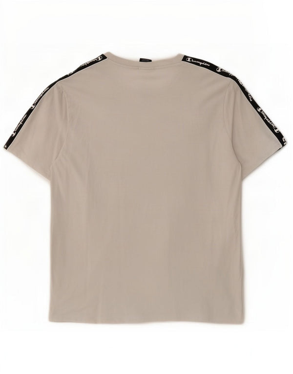 Camiseta gráfica masculina Champion XL branco colorblock