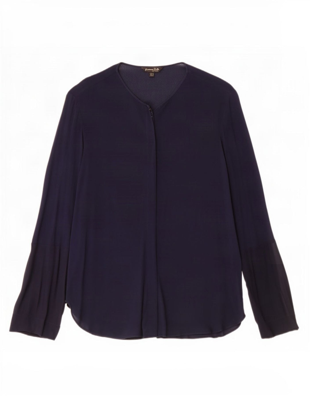 Blusa feminina Massimo Dutti EU 40 médio azul marinho viscose