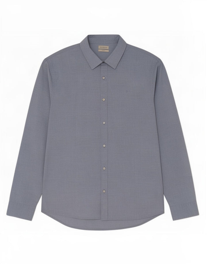 Camisa masculina Calvin Klein Jeans grande azul algodão