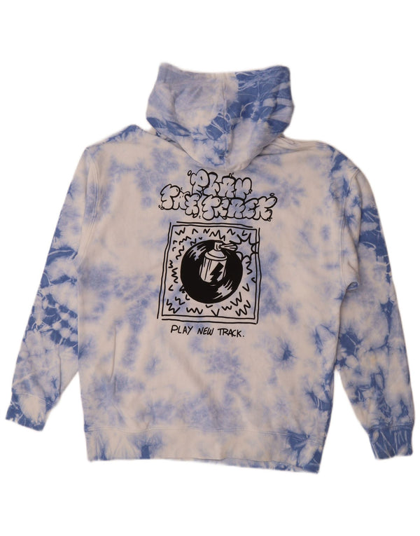 Zara Boys Graphic Hoodie Jumper 13-14 anos Azul Tie Dye Algodão