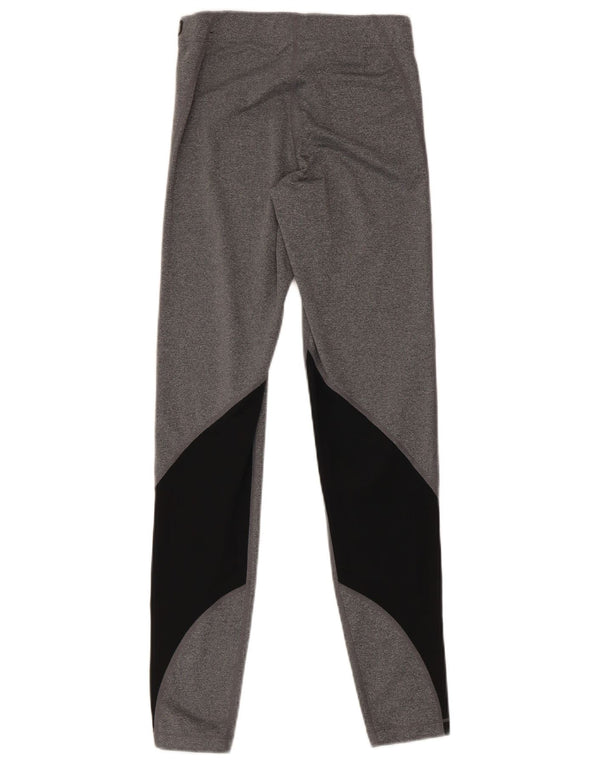 Leggings Nike Femininas UK 8 Pequenas Cinza Colorblock Esportes
