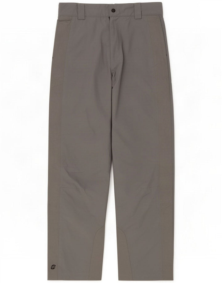 Marks & Spencer Calças casuais retas masculinas de poliéster cinza pequeno