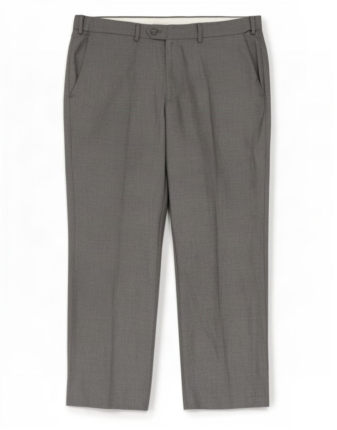 Calça masculina de terno reto Marks & Spencer W38 L29 azul poliéster