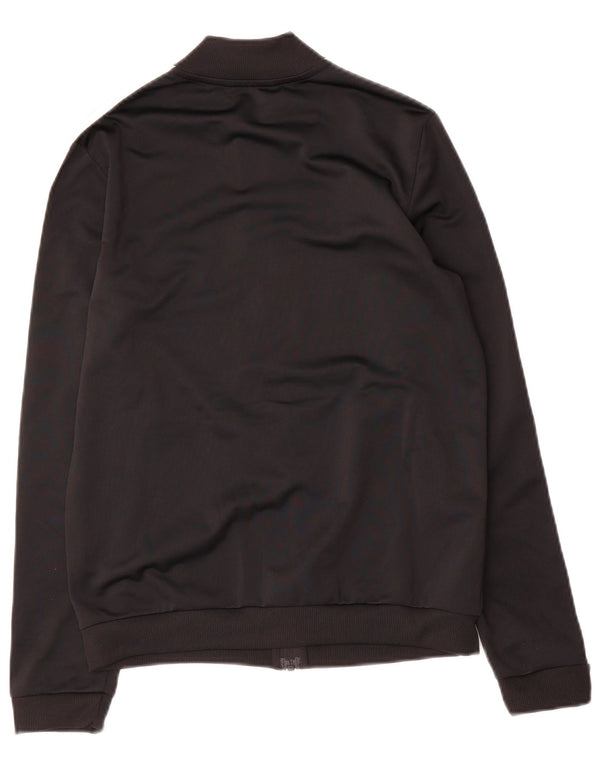 Adidas Womens Tracksuit Top Jacket UK 8/10 Pequeno Poliéster Preto