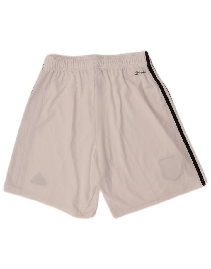 Adidas Mens Manchester United Sport Shorts Médio Branco Poliéster