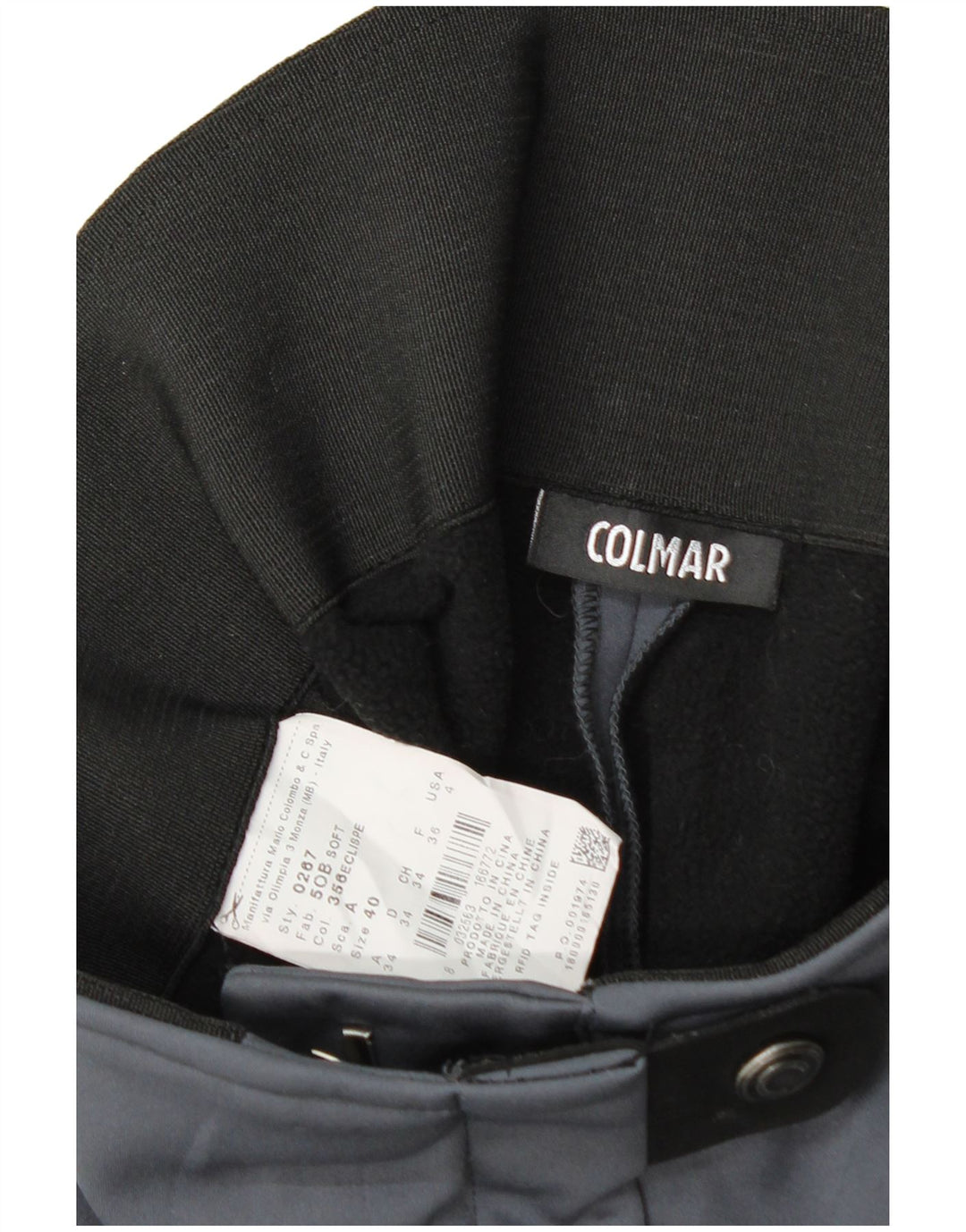 Calça feminina casual skinny Colmar IT 40 pequena W26 L28 azul poliéster