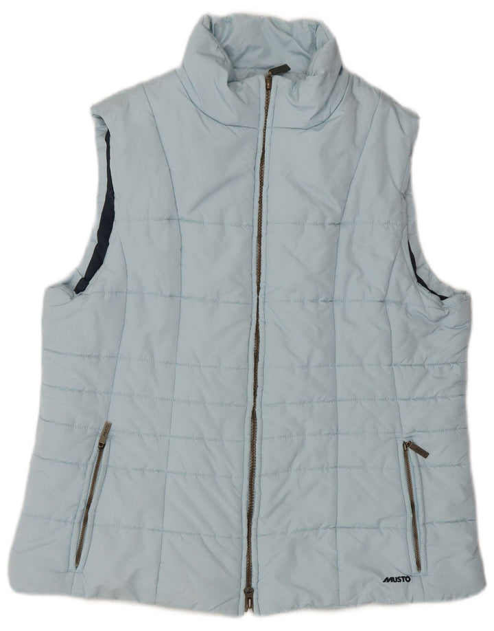 Colete acolchoado feminino Musto UK 18 XL azul poliéster