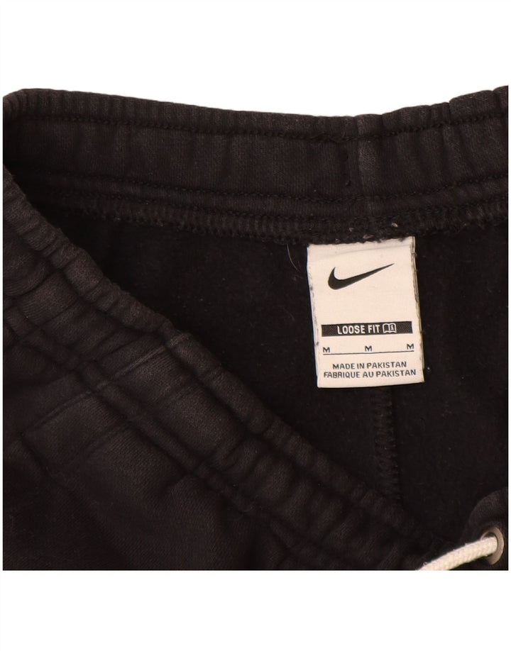 Shorts esportivo feminino Nike Loose Fit UK 12 médio preto algodão