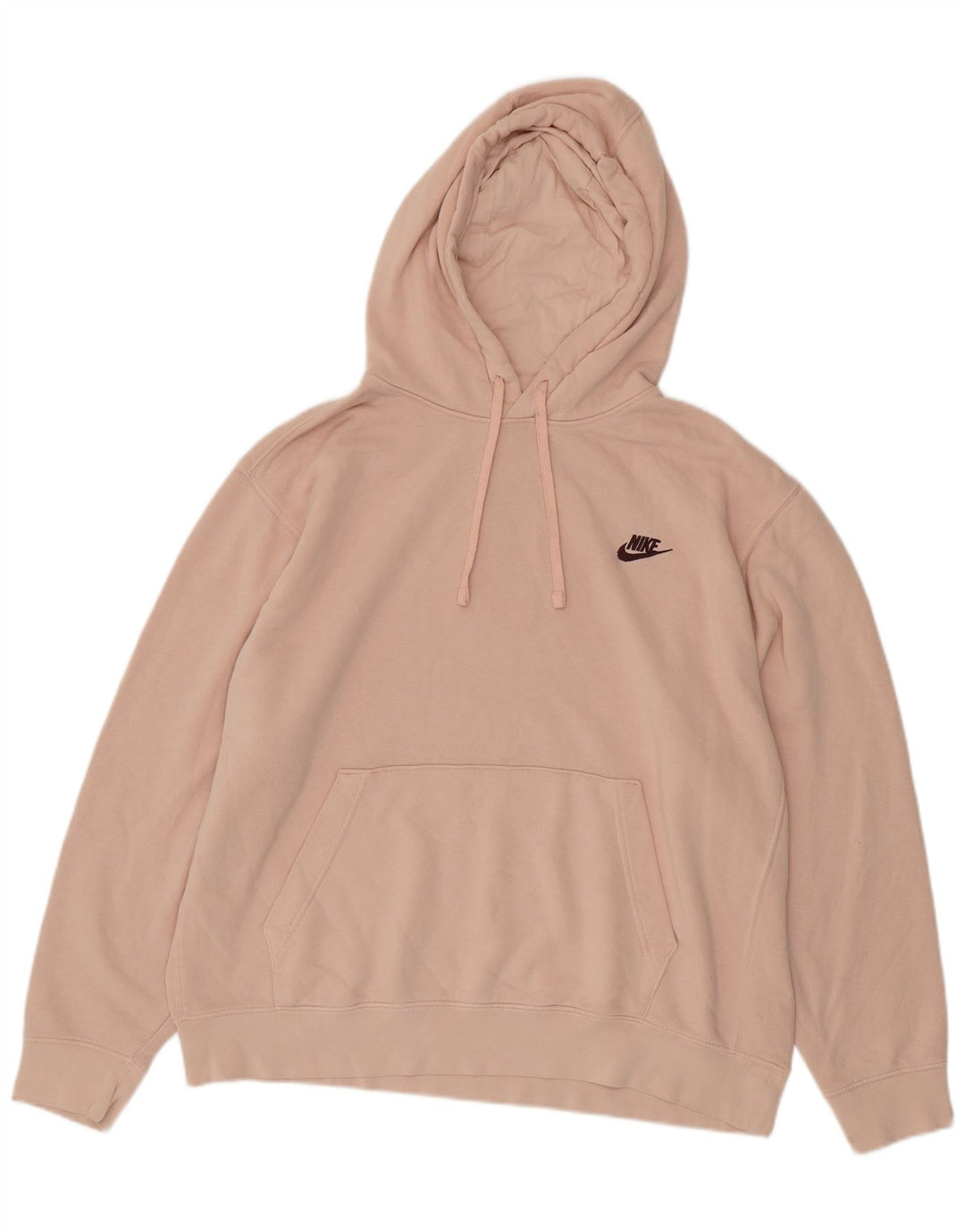 NIKE Mens Hoodie Jumper XL Rosa Algodão