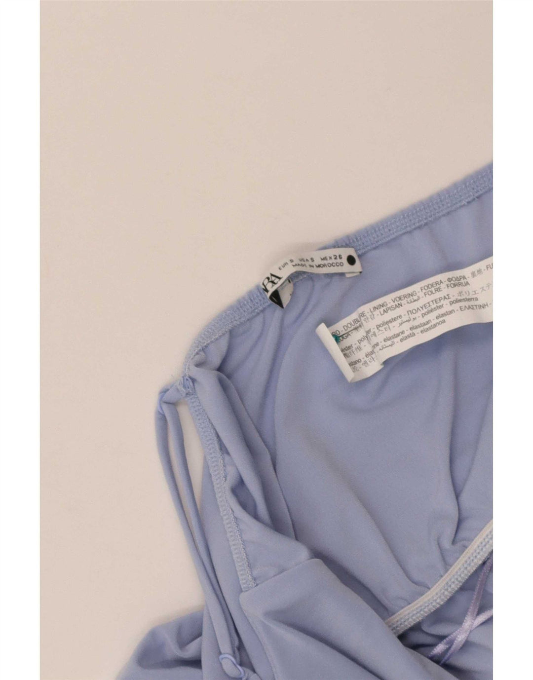 Zara Womens Swimwear UK 8 Pequeno Azul Poliéster