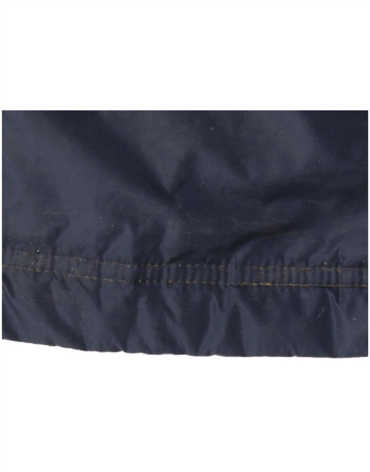 Jaqueta corta-vento masculina ADIDAS UK 36 pequena azul marinho colorblock