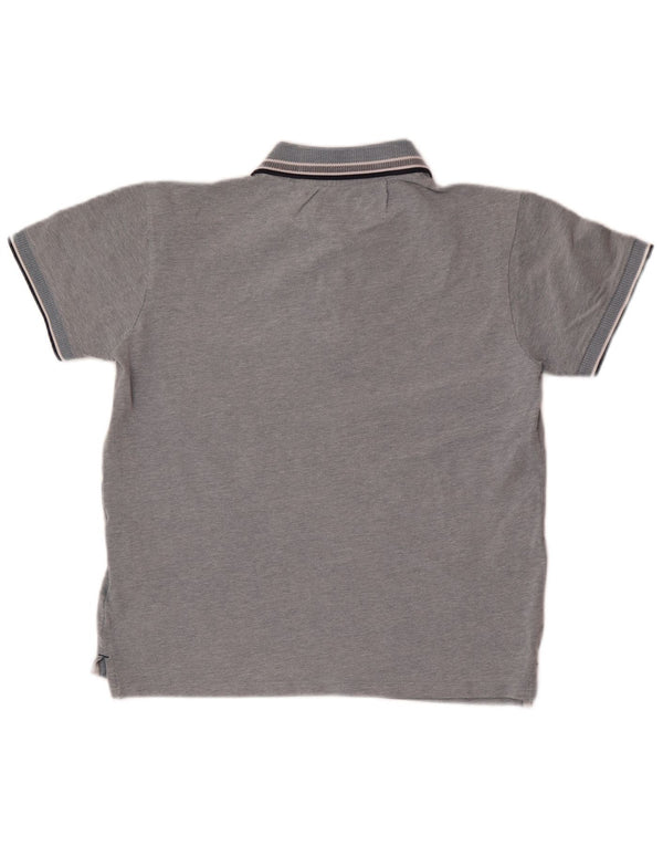 Camisa polo masculina Penguin Regular Fit algodão cinza médio