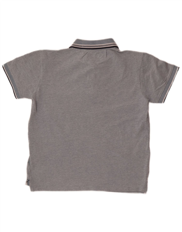 Camisa polo masculina Penguin Regular Fit algodão cinza médio