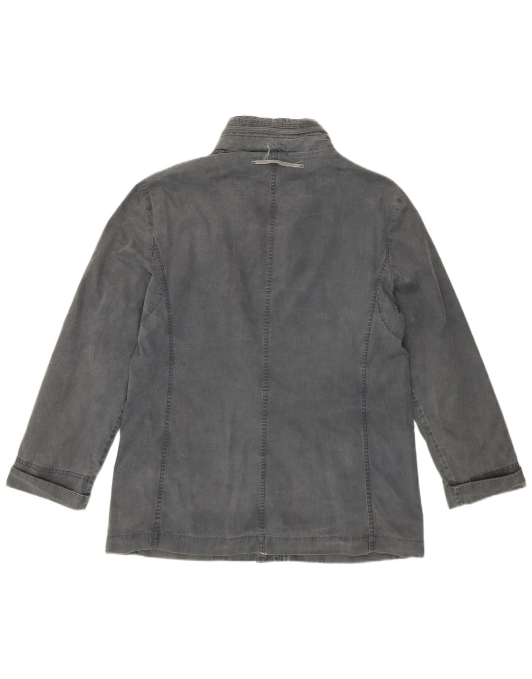 Jaqueta utilitária feminina com capuz TRUSSARDI IT 44 algodão cinza médio