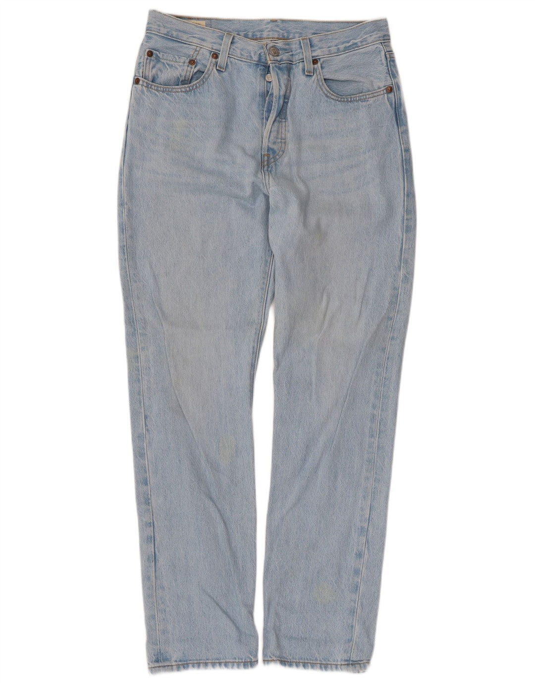 Levi's Masculino 501 Straight Jeans W28 L30 Azul Algodão