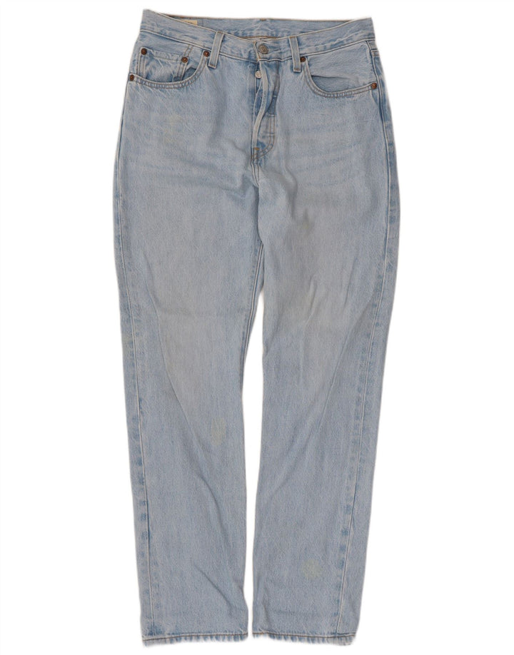 Levi's Masculino 501 Straight Jeans W28 L30 Azul Algodão