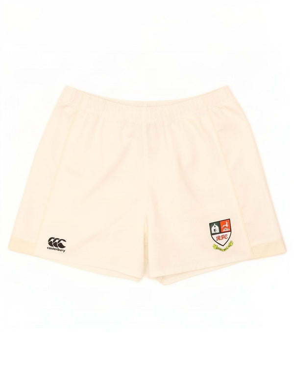 Canterbury Mens Graphic Sport Shorts UK 42 Grande Poliéster Off White
