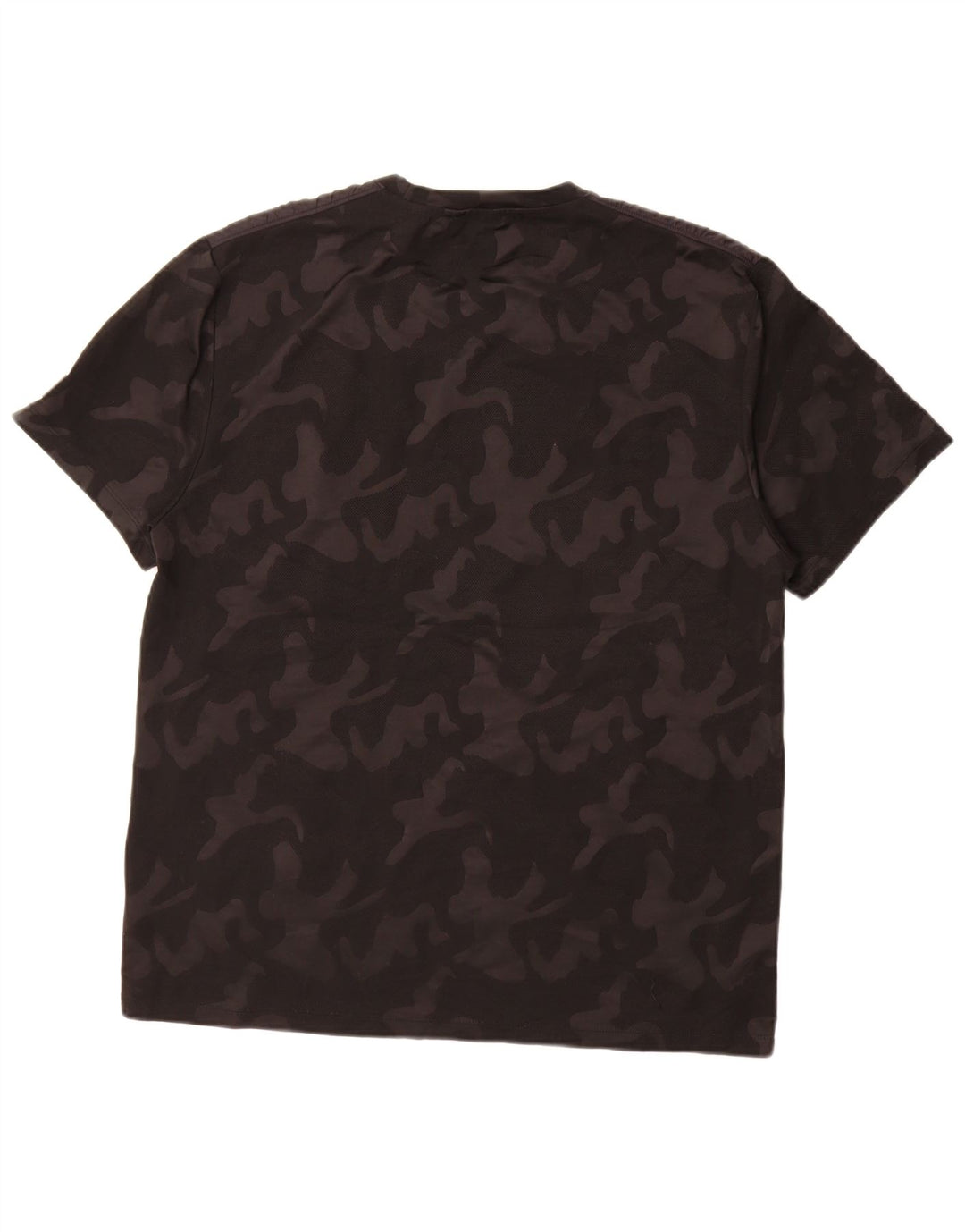 Camiseta masculina DKNY Top XL preta camuflada poliéster