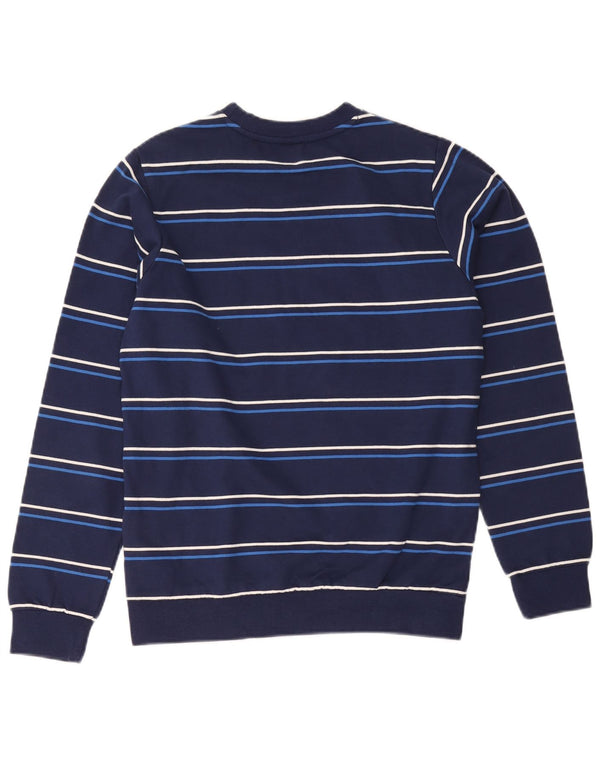 Moletom Nautica Menino 13-14 Anos Azul Marinho Listrado Algodão
