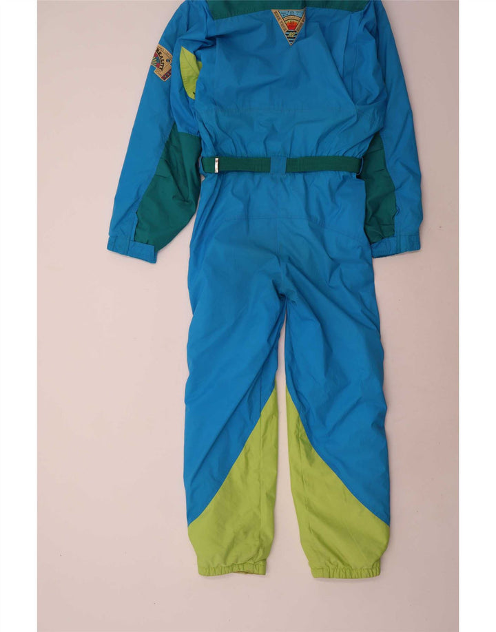 Macacão de esqui masculino vintage IT 48 Medium Blue Colourblock Nylon