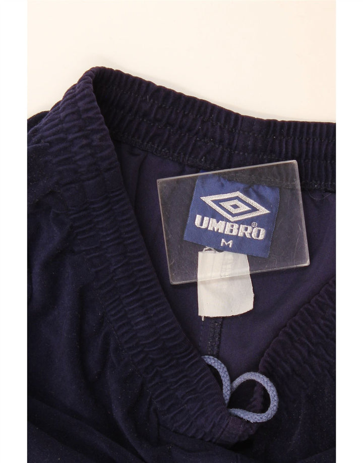 Calça esportiva masculina de veludo UMBRO, calça jogger médio azul marinho