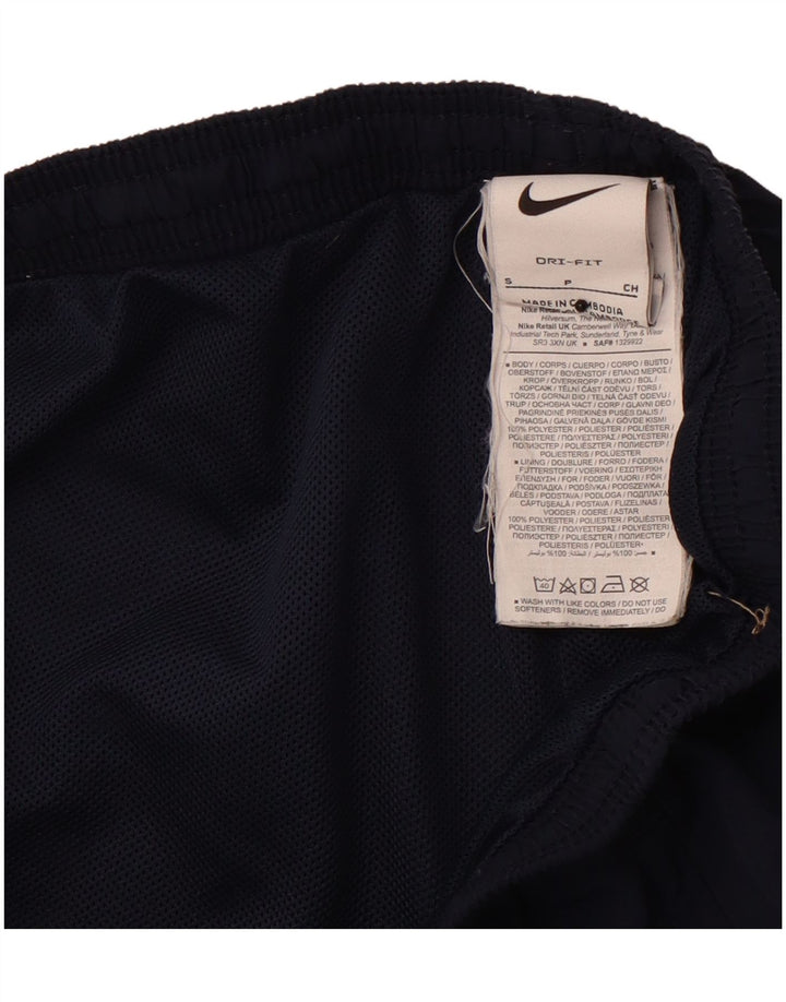 Calça de treino masculina NIKE Dri Fit joggers pequena azul marinho poliéster