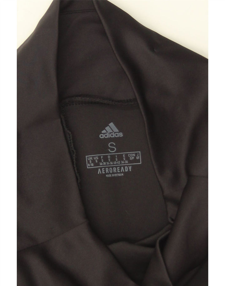 Leggings Adidas Aeroready Femininas UK 8/10 Pequenas Poliéster Preto