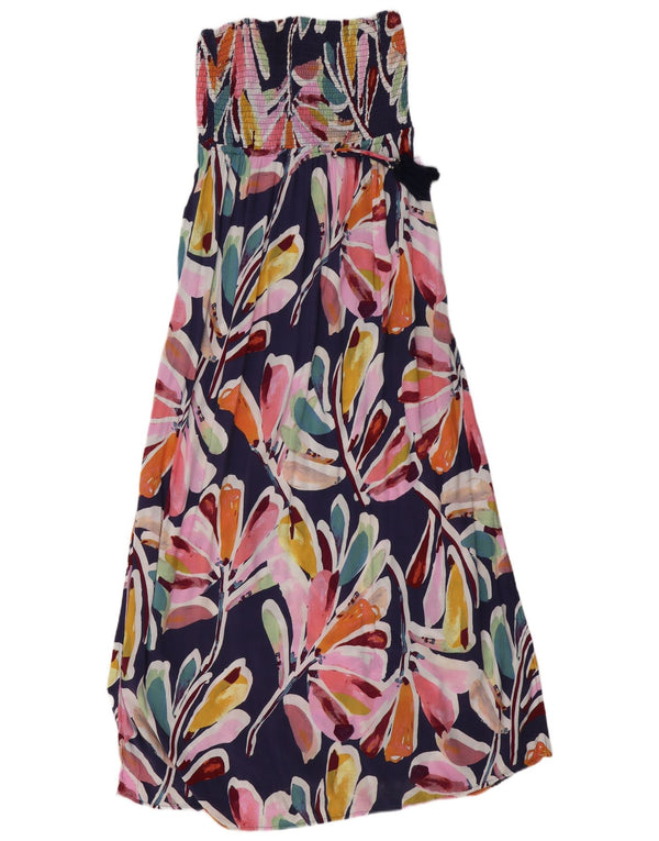 Vestido feminino sem alças MARKS & SPENCER Reino Unido 14 médio floral multicolorido