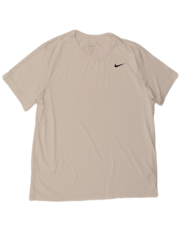 Camiseta Nike Masculina Dri Fit Top XL Branca Poliéster