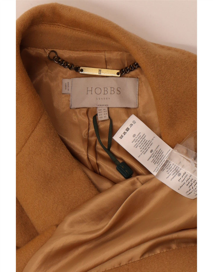 Sobretudo feminino Hobbs UK 16 grande lã marrom