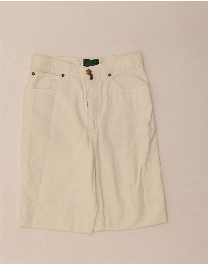 Bermuda feminina Best Company UK 14 médio W28 branco