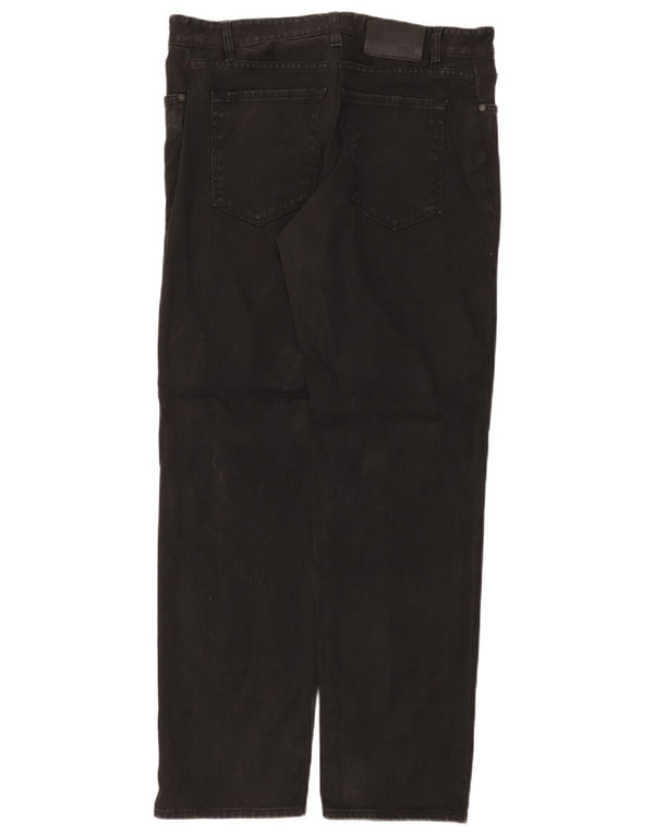 Hugo Boss Mens Straight Jeans W32 L32 Algodão Preto
