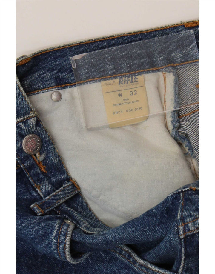Saia jeans feminina Rifle W32 grande algodão azul