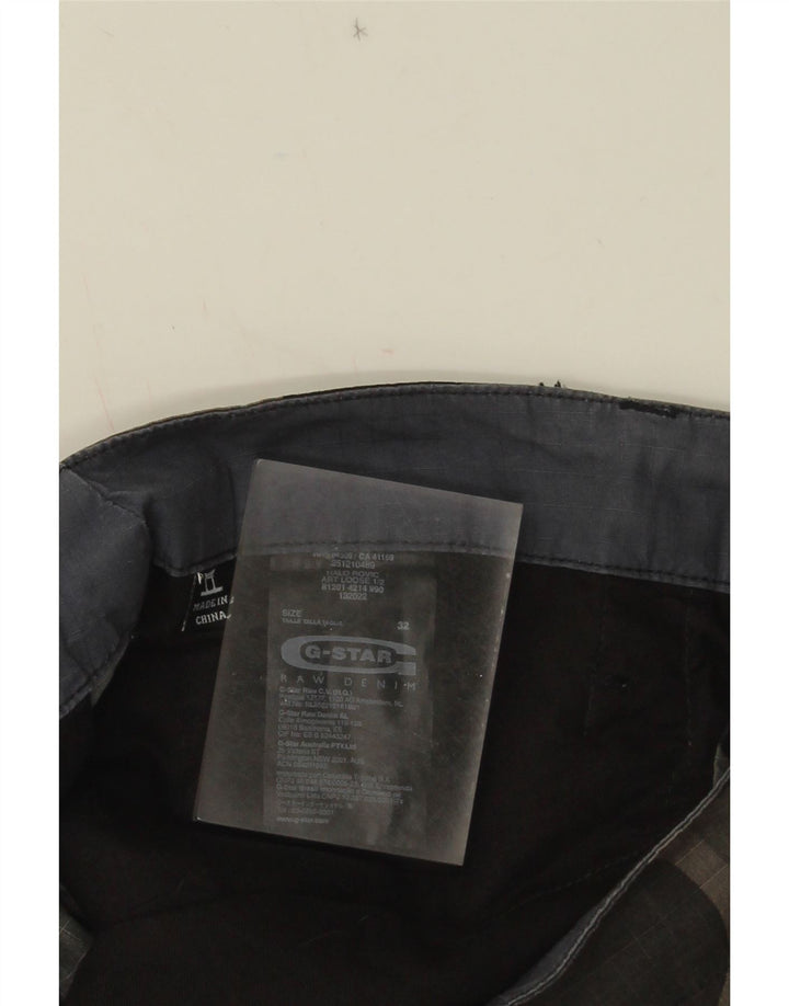 Shorts cargo masculino G-Star W32 algodão camuflado cáqui médio
